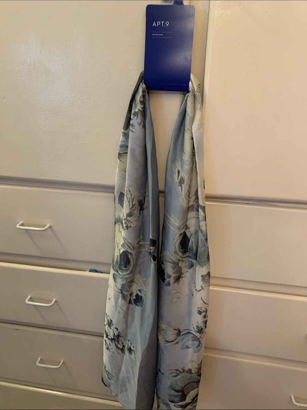 Apt. 9 Pale Blue Floral Scarf
